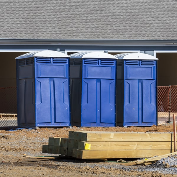 how often are the portable toilets cleaned and serviced during a rental period in Connorville Ohio